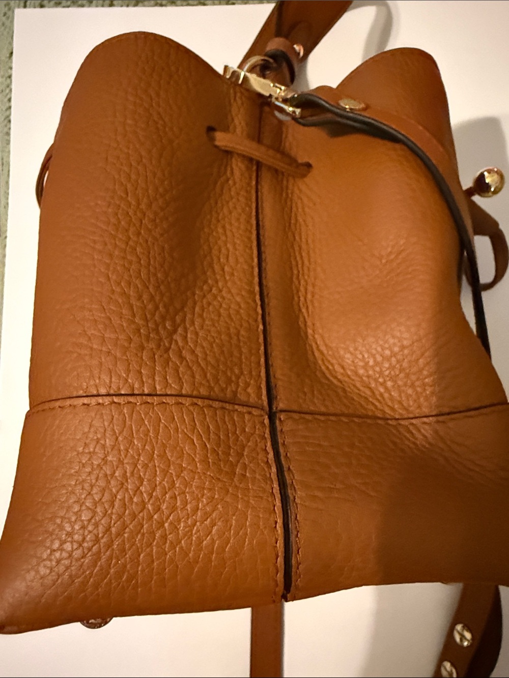 Strathberry Lana Osette Tan Leather Crossbody NWT - Picture 14 of 16